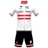 Fietskleding (Fietsshirt + Korte Koersbroek) 2023 Fenix-Deceuninck Oostenrijks Kampioenschap - Rood Wit